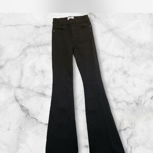 Frame Denim Black Flare Jeans